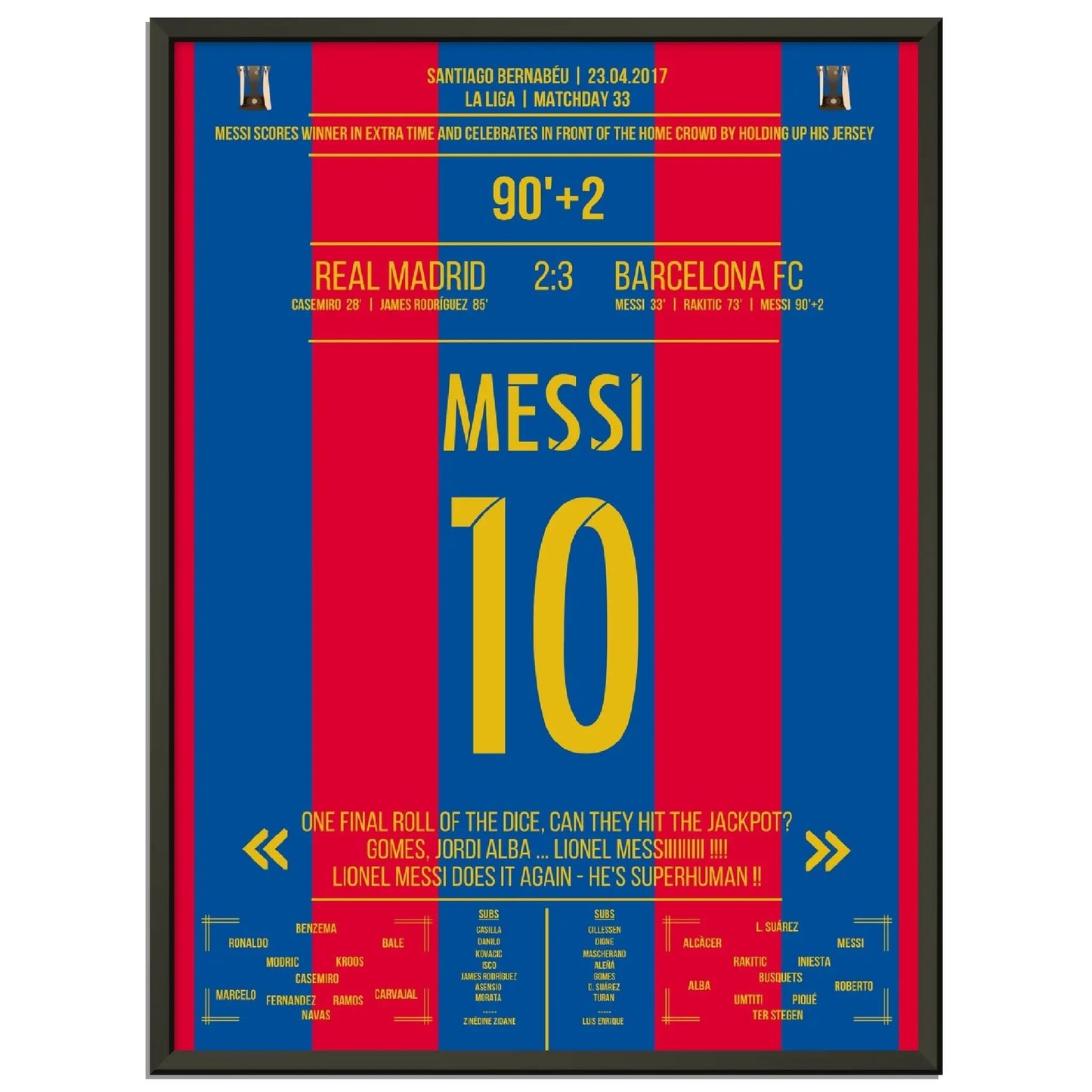 Messi mit legendärem Trikot-Jubel vor Real-Fans 