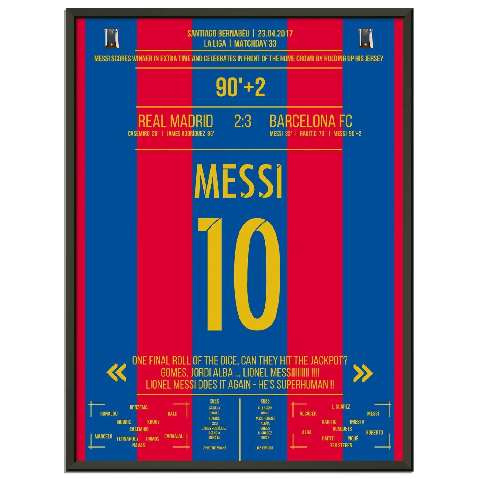 Messi mit legendärem Trikot-Jubel vor Real-Fans 