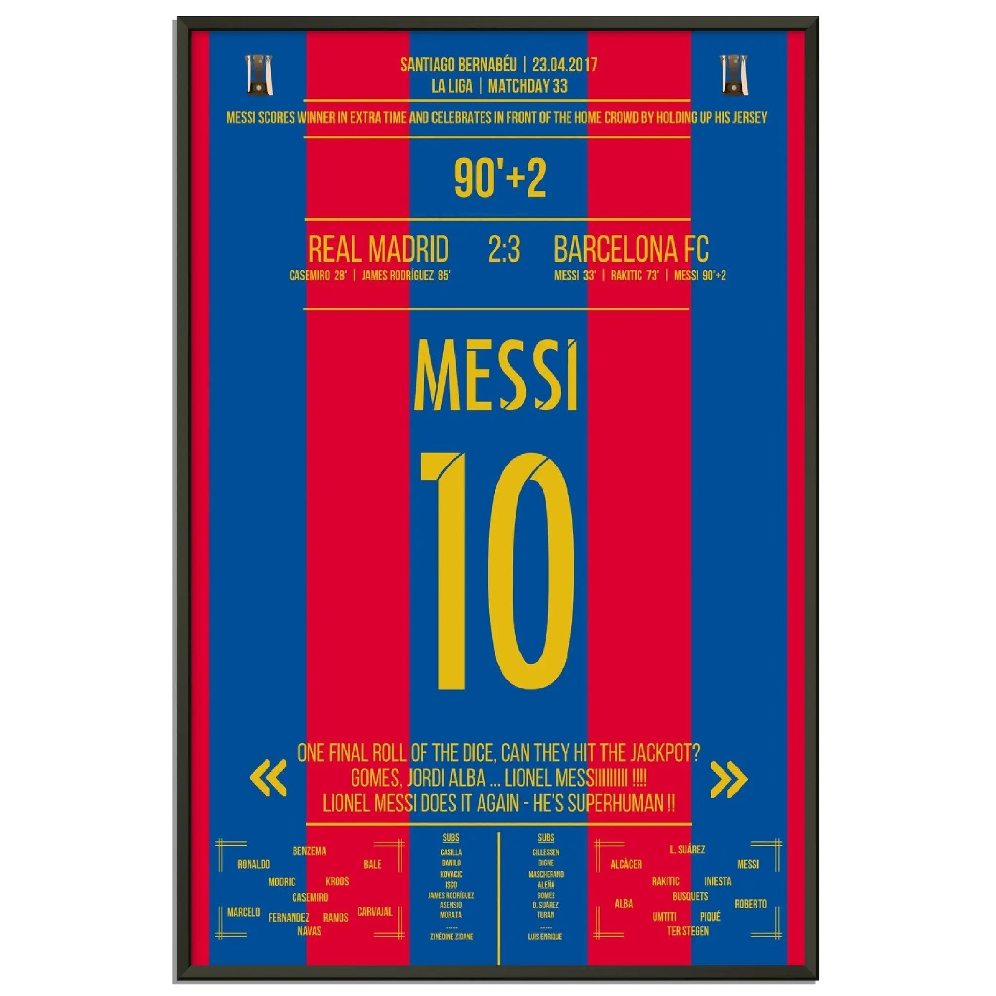 Messi mit legendärem Trikot-Jubel vor Real-Fans 