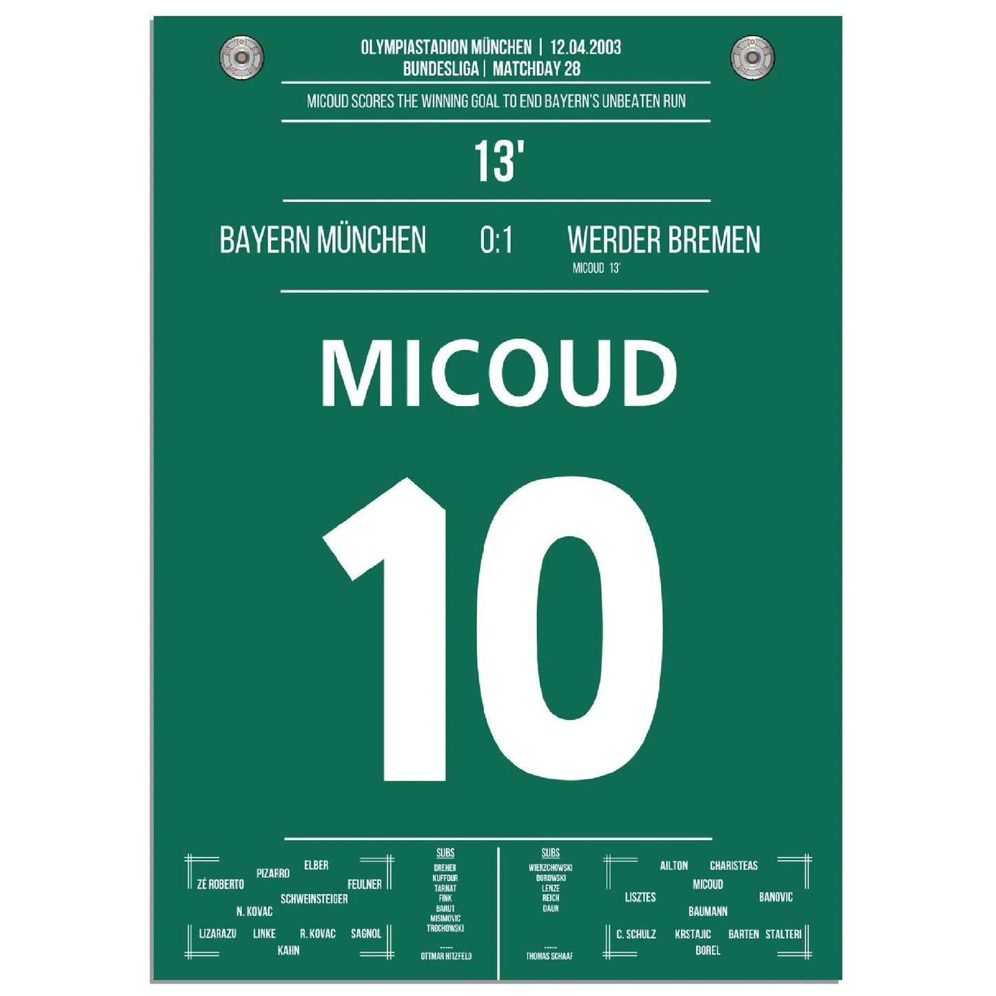 Micoud's Siegtreffer bei den Bayern 2003 