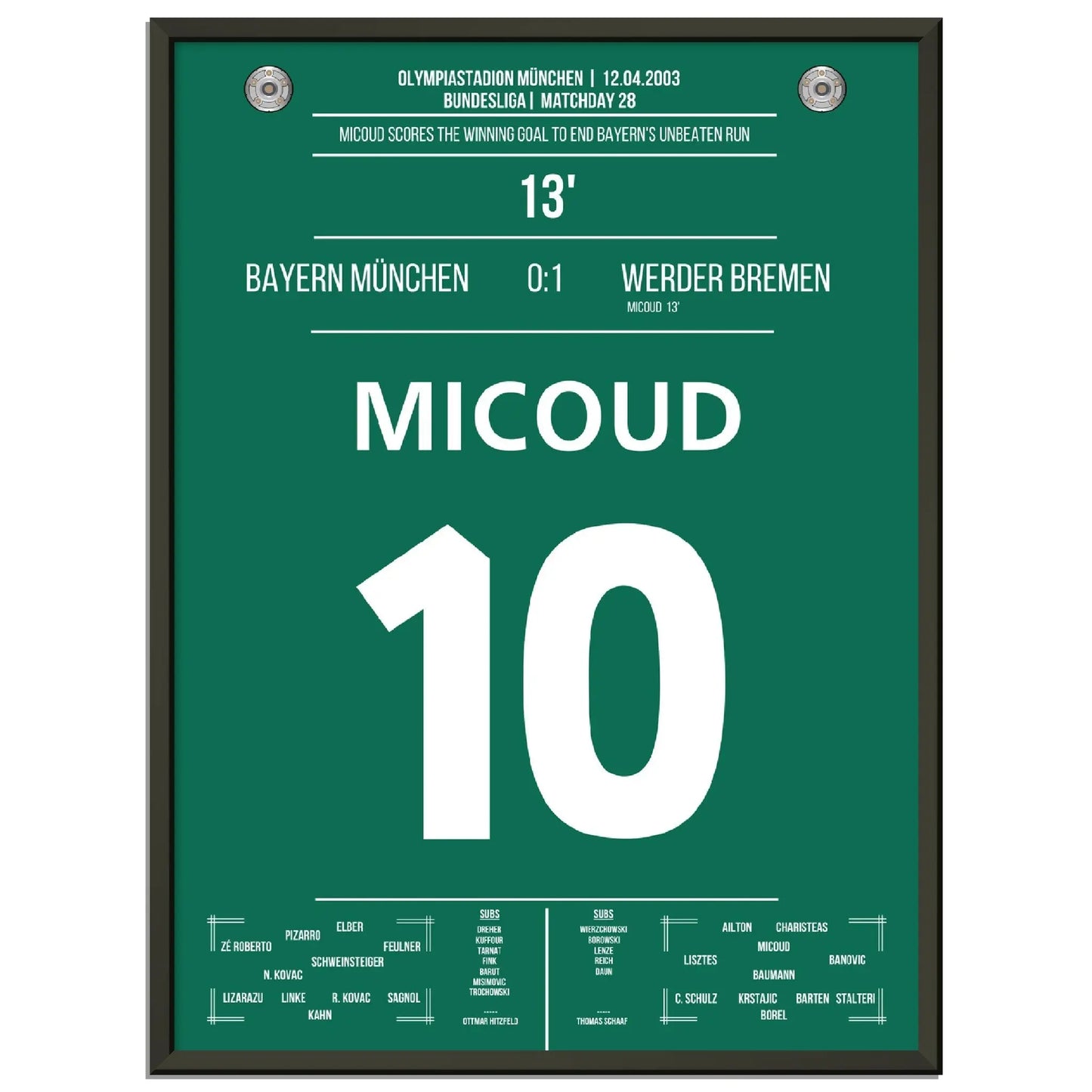 Micoud's Siegtreffer bei den Bayern 2003 