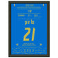 Pirlo's Traumpass durch die deutsche Defensive zum 1:0 durch Grosso A4-21x29.7-cm-8x12-Schwarzer-Aluminiumrahmen