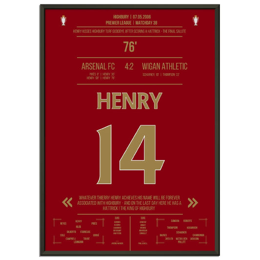 Thierry Henry Hattrick Last Game At Highbury Arsenal - Wigan - The Final Salute 