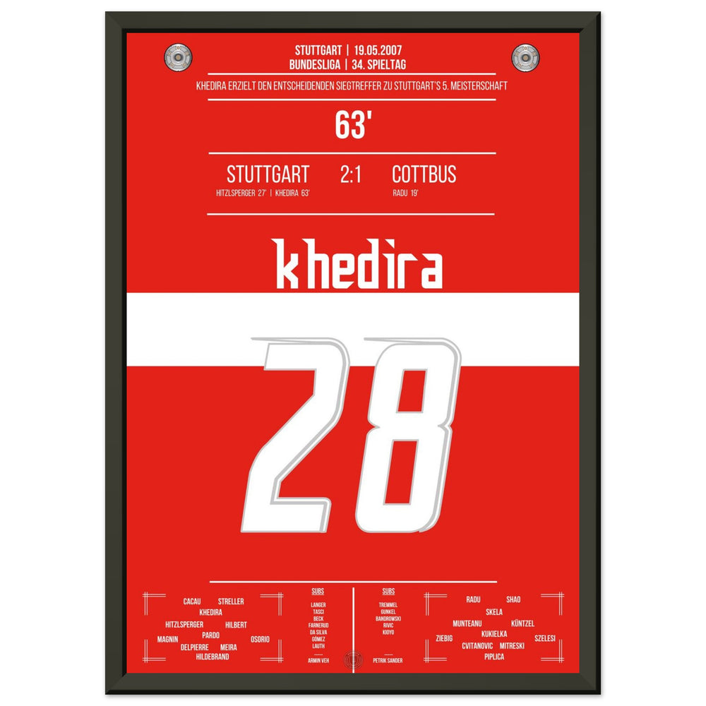 Khedira heads Stuttgart to the championship in 2007.