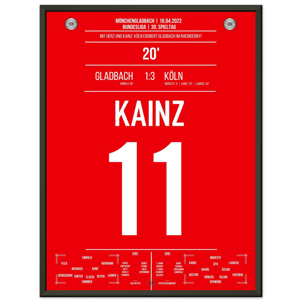 Victoria del Derby de Colonia en Mönchengladbach, temporada de Bundesliga 2021/22