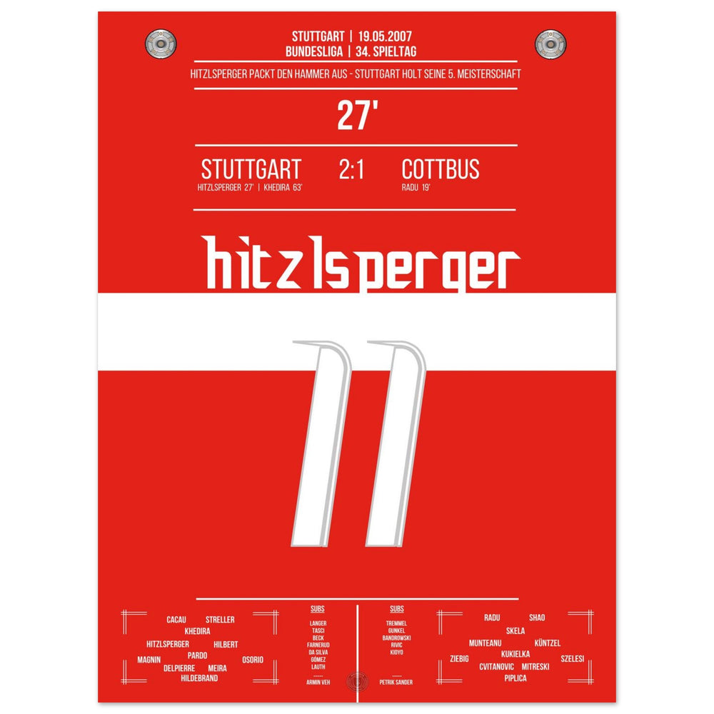 Hitzlsperger's hammer during Stuttgart's championship win in 2007