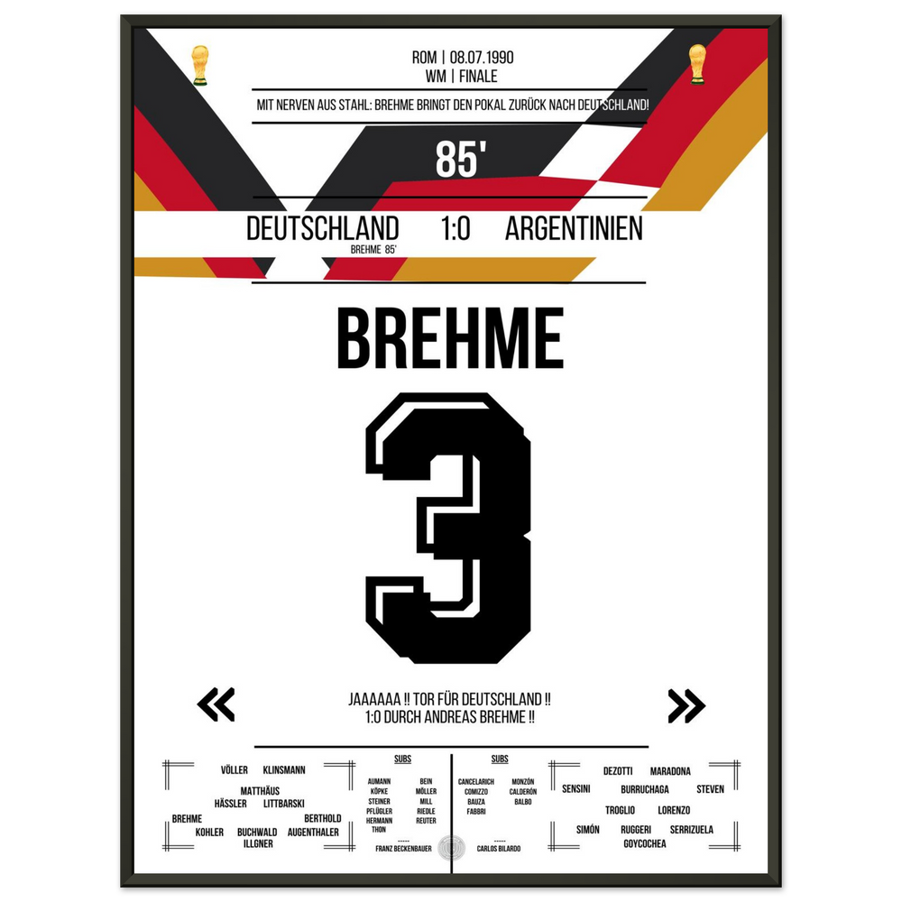 Brehme's penalty against Argentina in the 1990 World Cup final