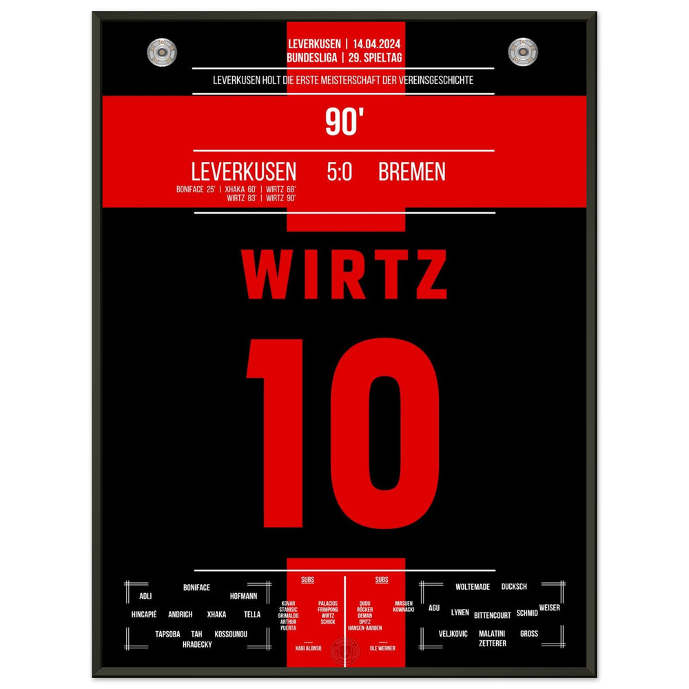Leverkusen holt sich den ersten Meistertitel der Vereinsgeschichte