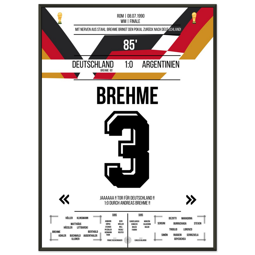 Brehme's penalty against Argentina in the 1990 World Cup final