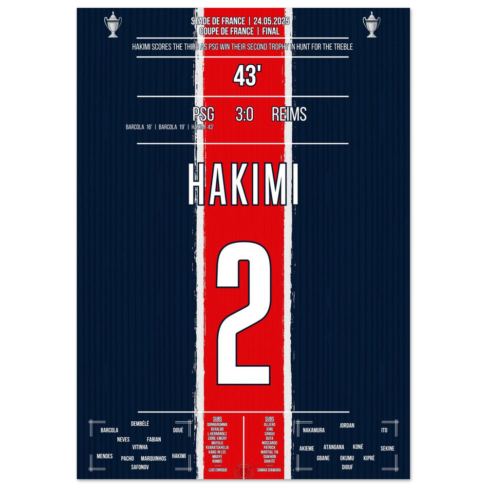 <tc>Hakimi marca y el PSG también gana la Copa de Francia.









</tc>