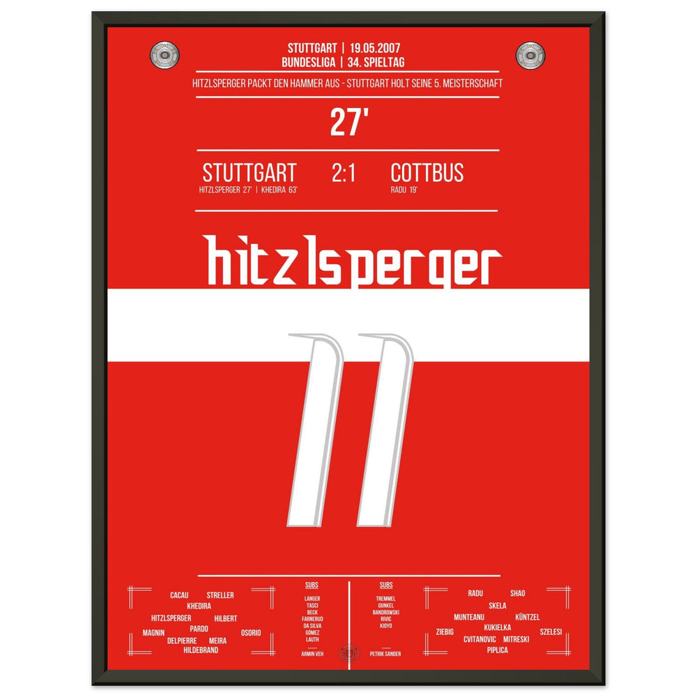 Hitzlsperger's hammer during Stuttgart's championship win in 2007