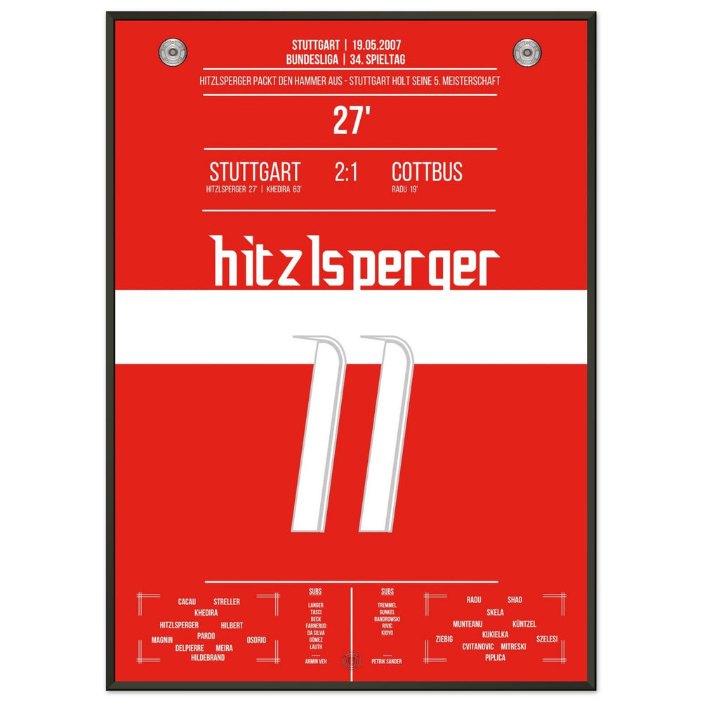 Hitzlsperger's hammer during Stuttgart's championship win in 2007