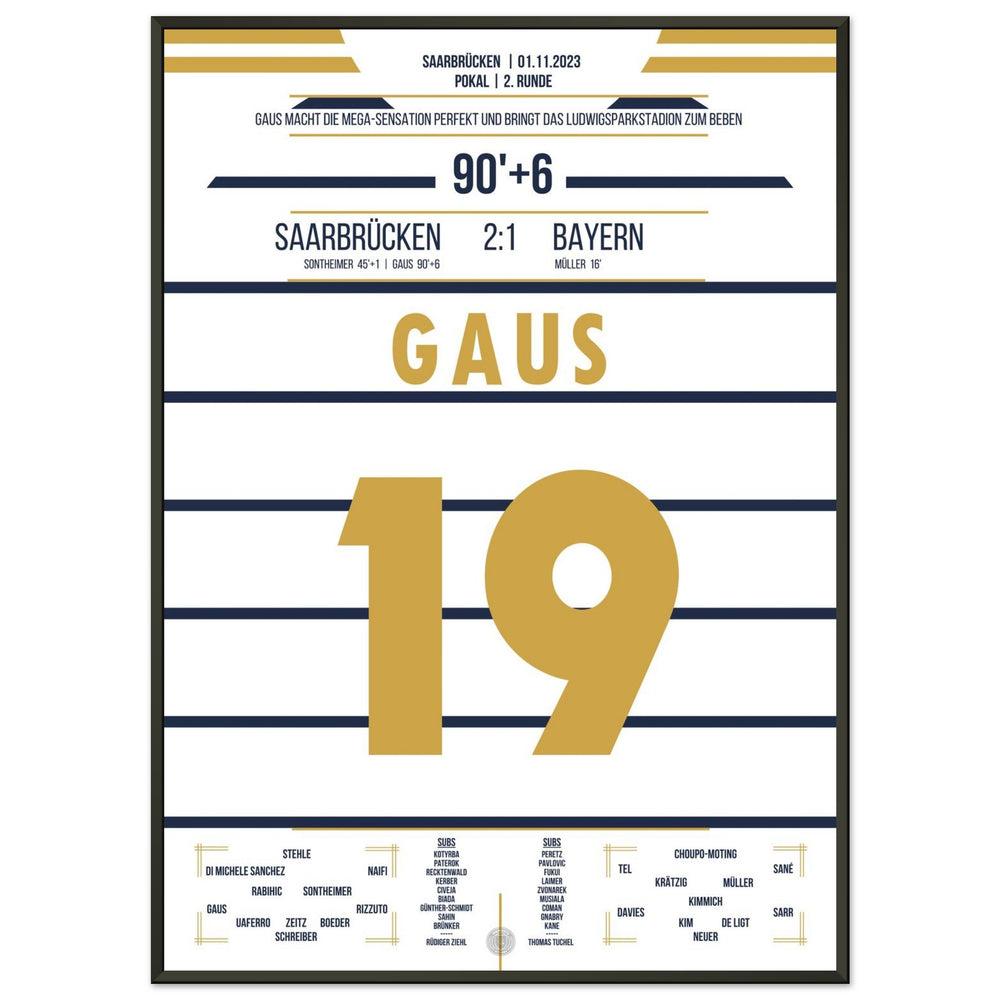 Pokalsensation in Saarbrücken - Gaus schiesst Bayern aus dem Pokal
