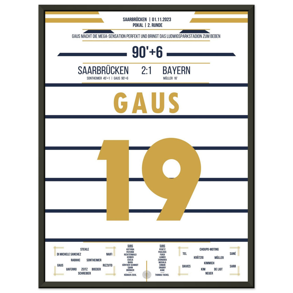 Pokalsensation in Saarbrücken - Gaus schiesst Bayern aus dem Pokal