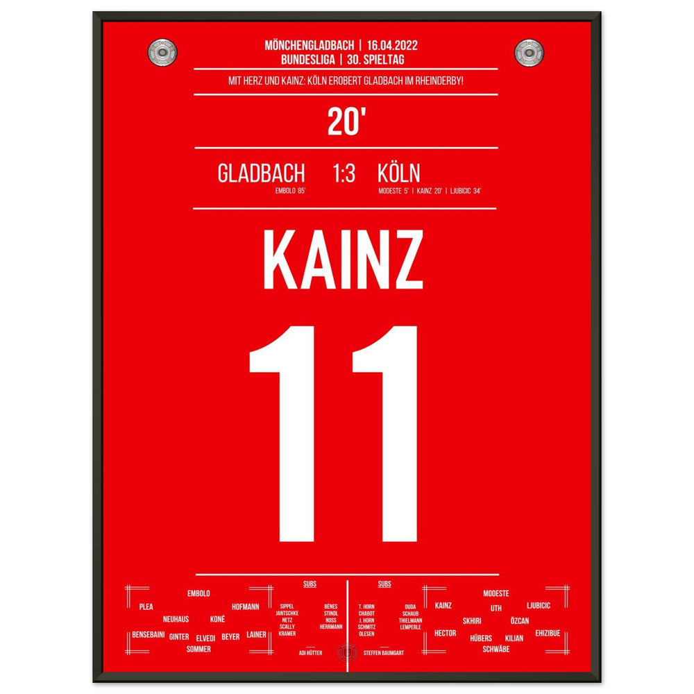 Victoria del Derby de Colonia en Mönchengladbach, temporada de Bundesliga 2021/22