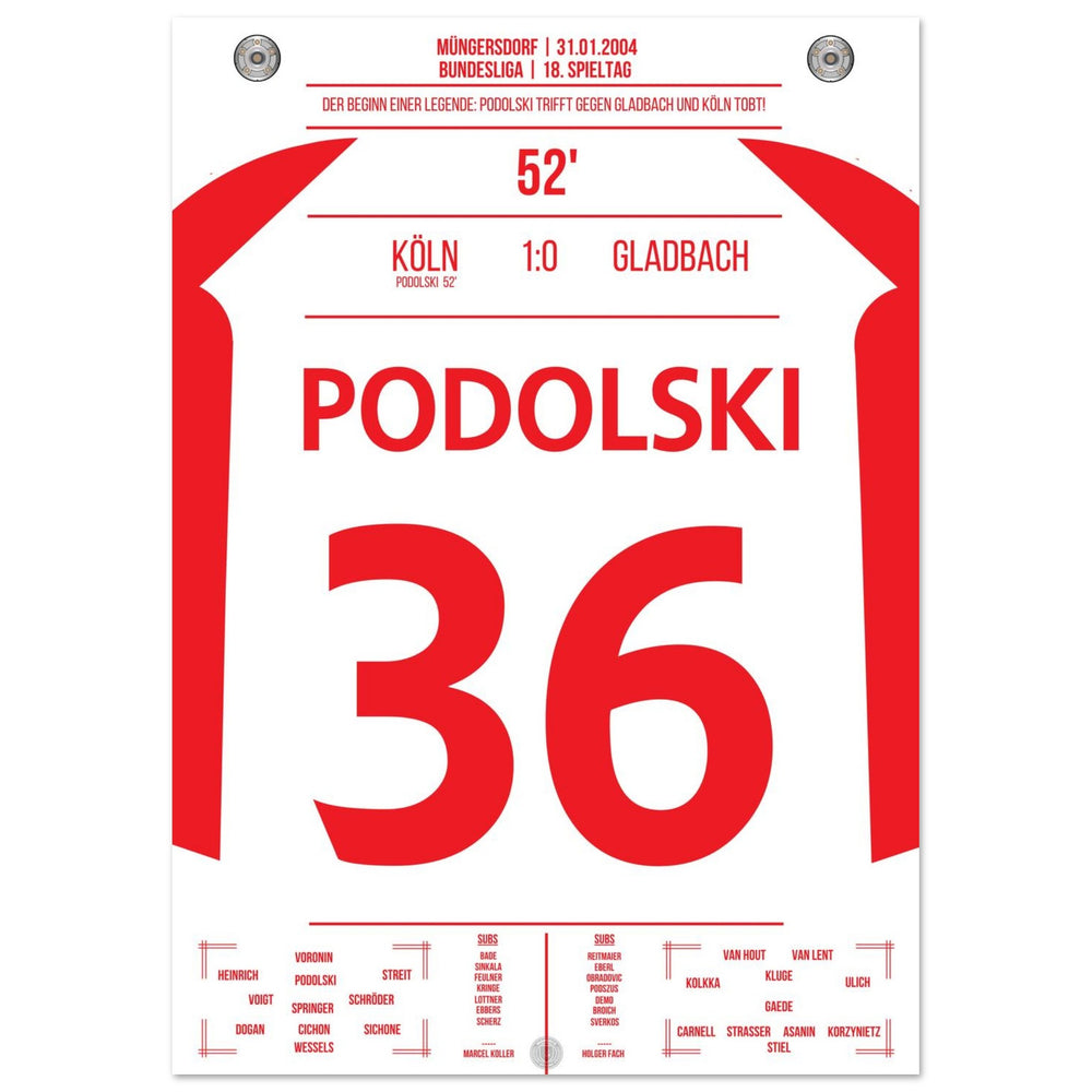 Podolski, el héroe del partido en el derbi en la primera victoria de Colonia contra Gladbach después de 6 años.