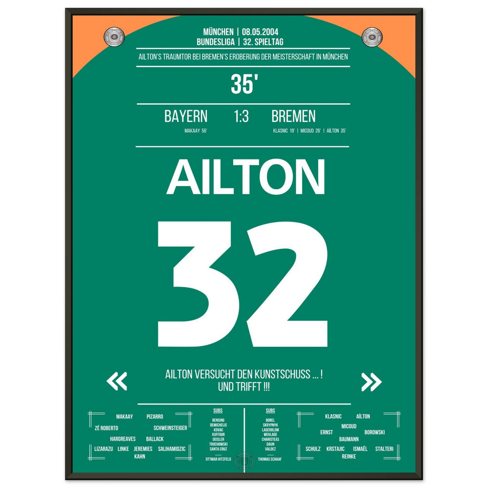 Ailtons Traumtor zur Meisterschaft in München