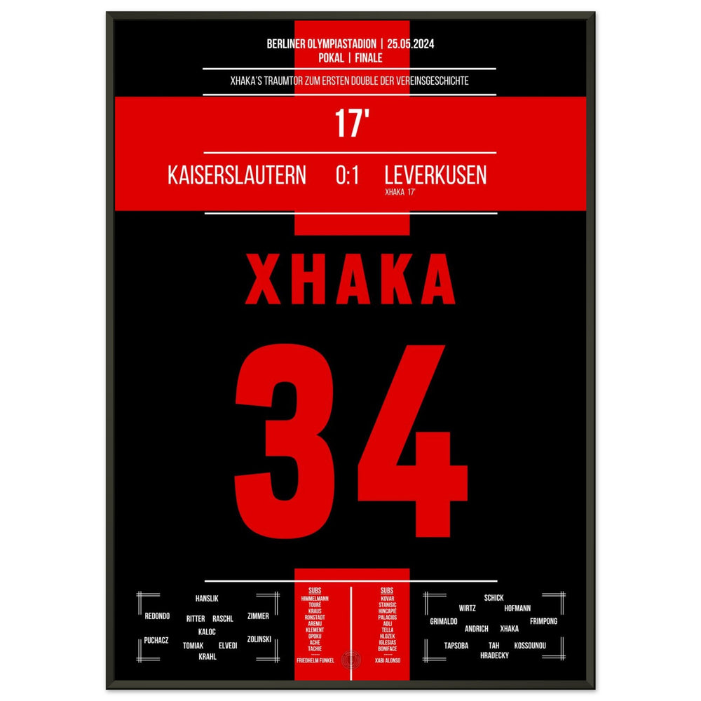 Xhaka's Traumtor bei Leverkusens erstem Double der Vereinsgeschichte