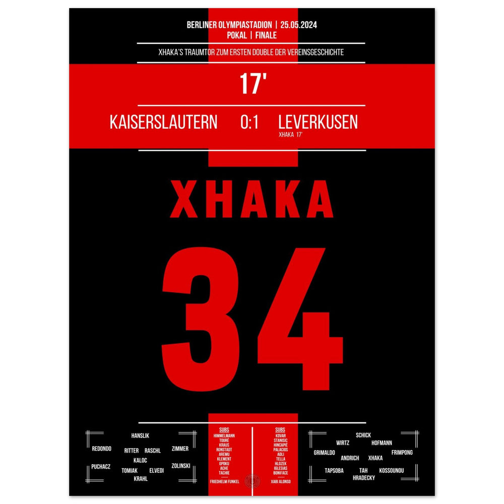 Xhaka's Traumtor bei Leverkusens erstem Double der Vereinsgeschichte
