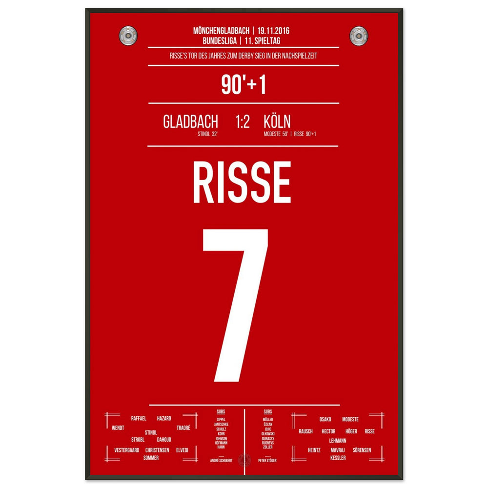 El gol del año 2016 de Risse en el derbi contra Mönchengladbach