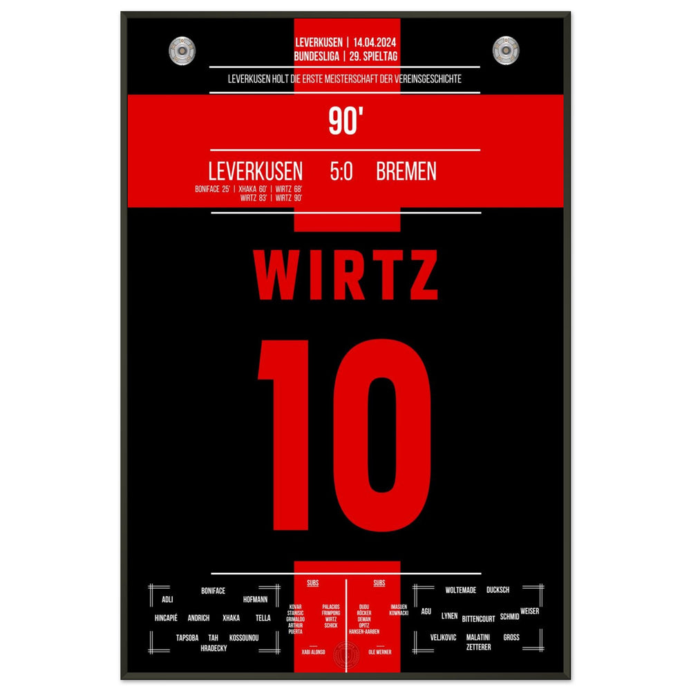 Leverkusen holt sich den ersten Meistertitel der Vereinsgeschichte