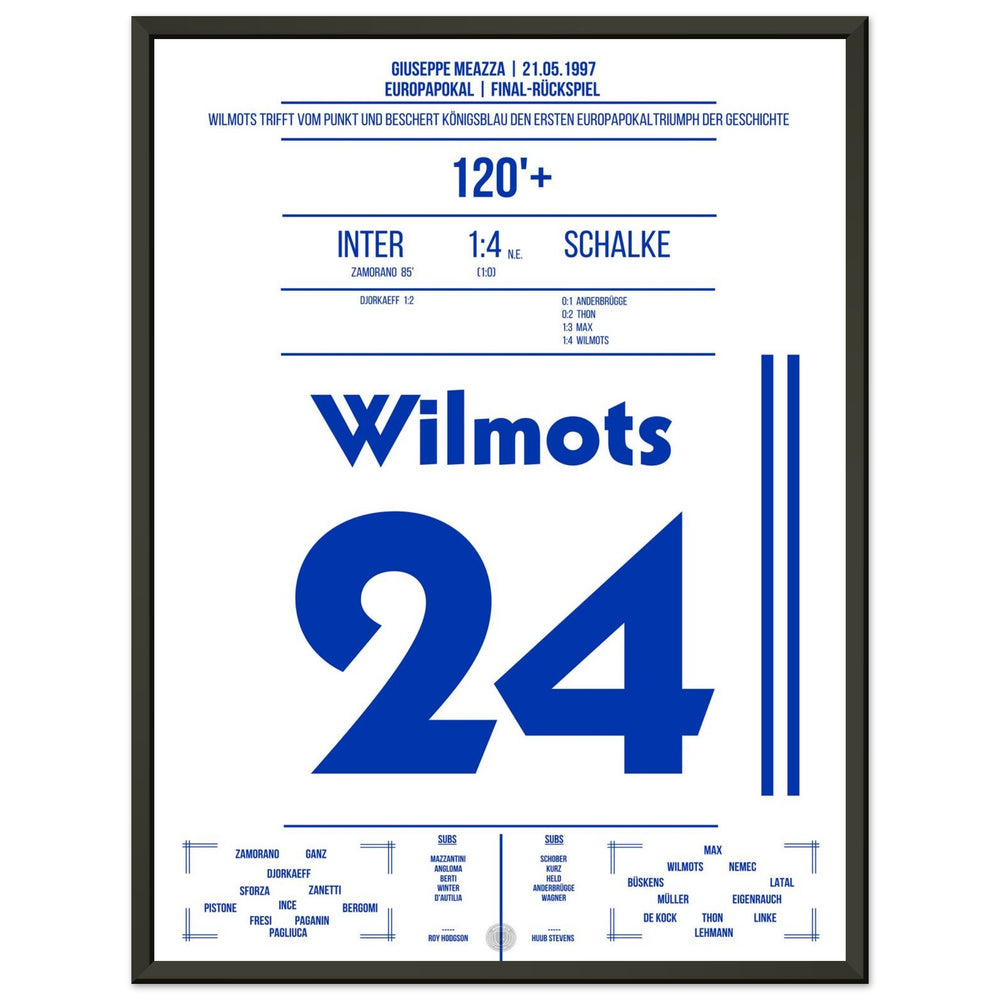 Marc Wilmots verwandelter Elfmeter im Finale 1997 gegen Inter