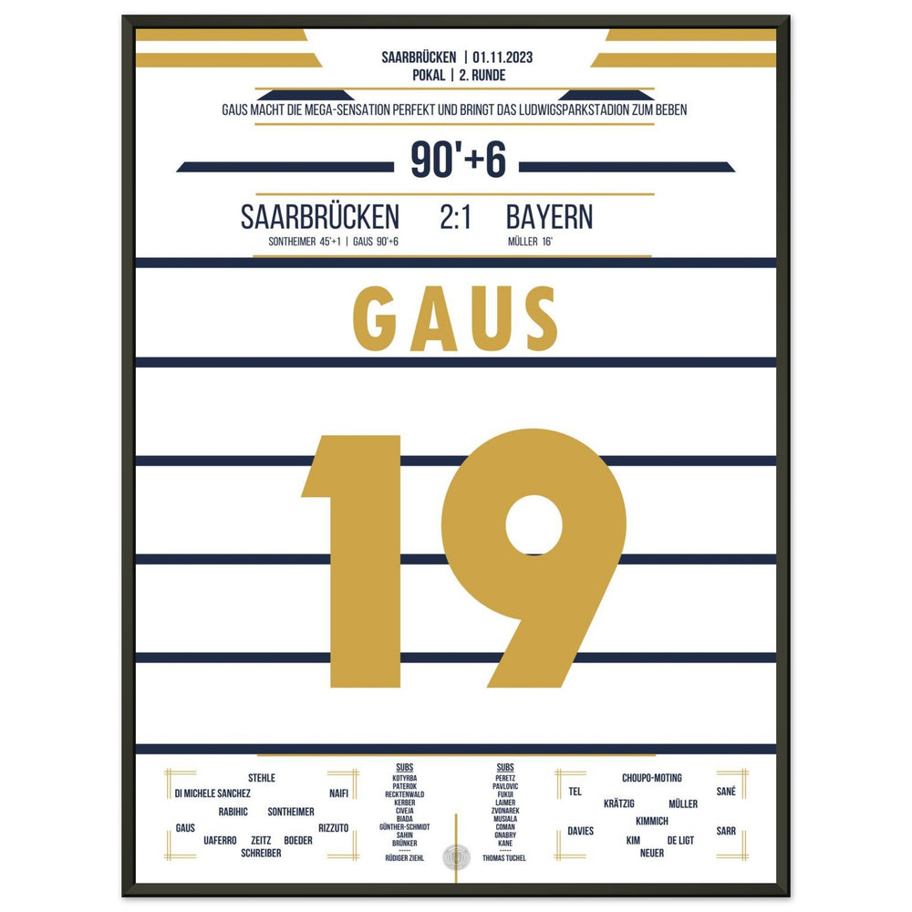 Pokalsensation in Saarbrücken - Gaus schiesst Bayern aus dem Pokal
