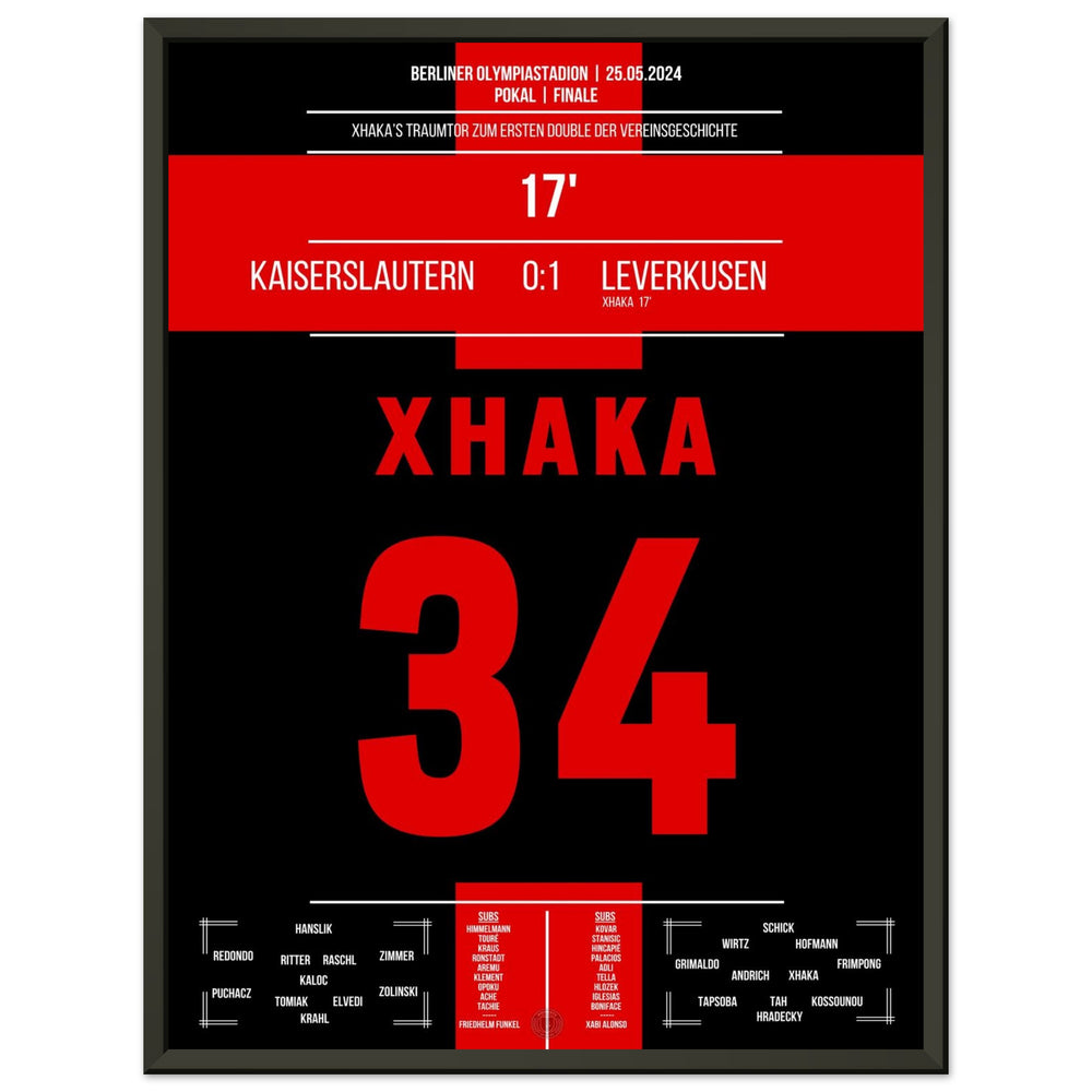 Xhaka's Traumtor bei Leverkusens erstem Double der Vereinsgeschichte