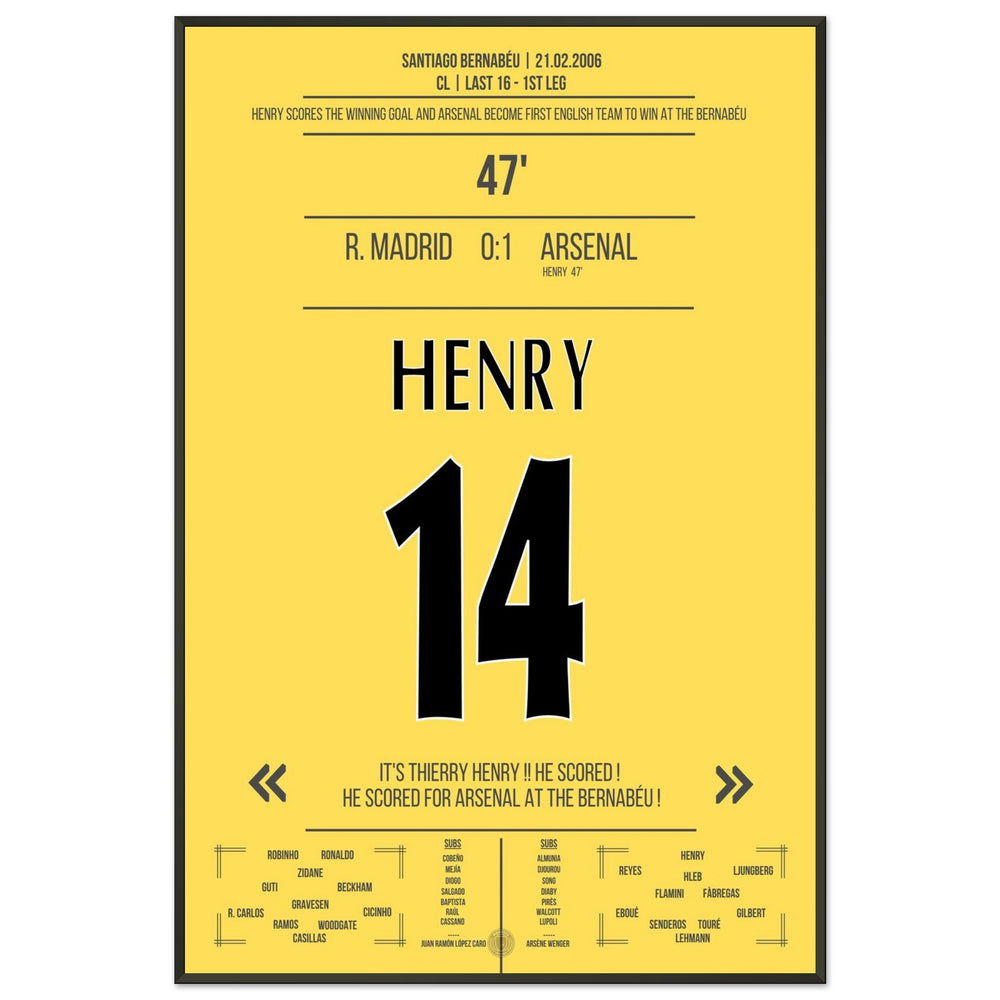 Gol solista leggendario di Thierry Henry al Bernabeu 2006