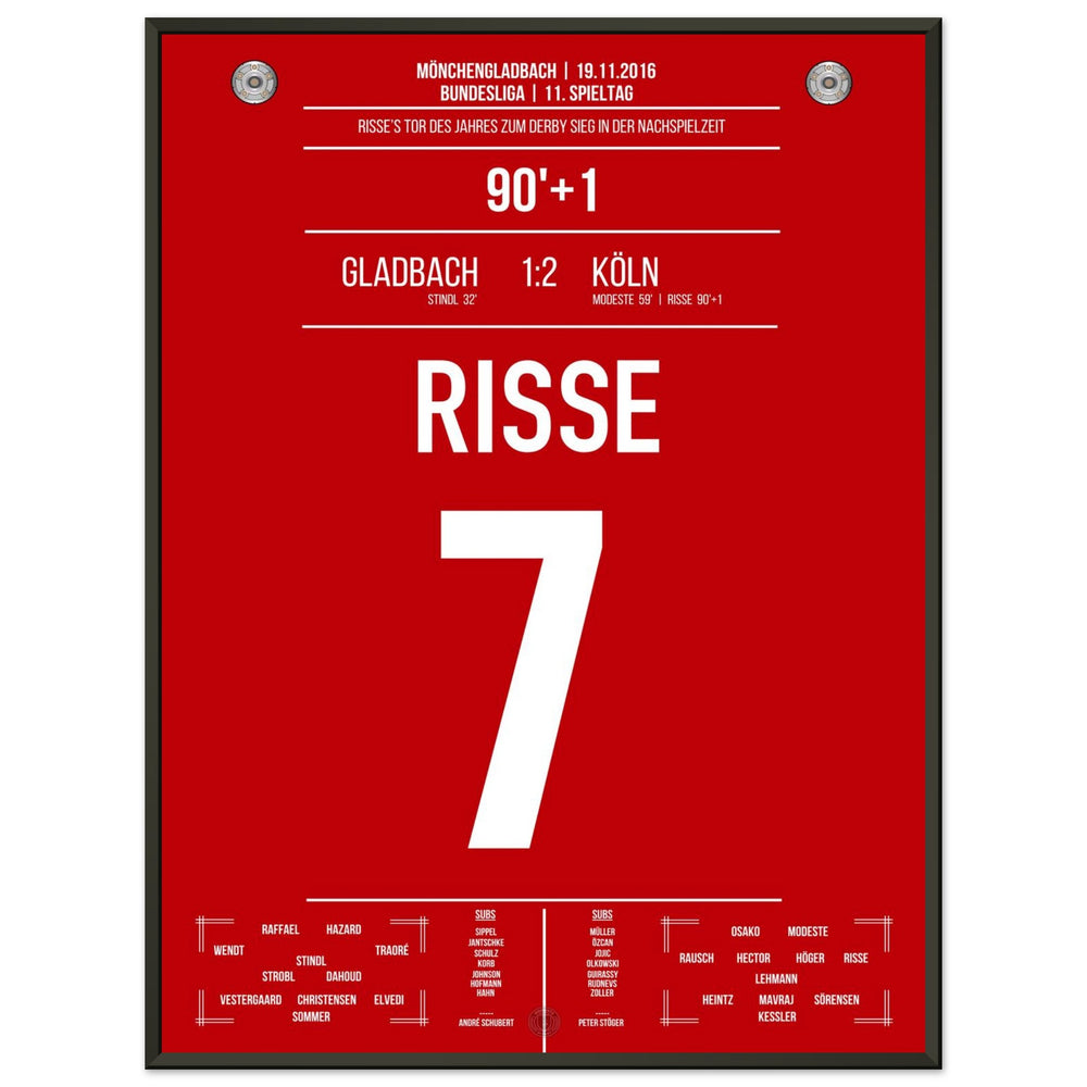 El gol del año 2016 de Risse en el derbi contra Mönchengladbach