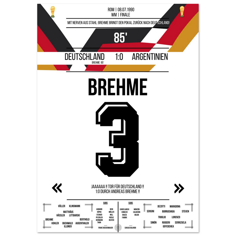 Brehme's penalty against Argentina in the 1990 World Cup final