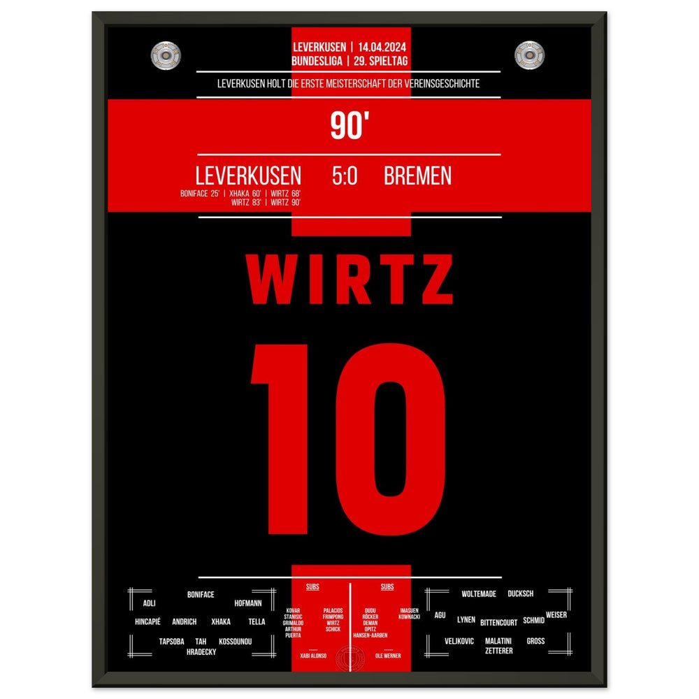 Leverkusen holt sich den ersten Meistertitel der Vereinsgeschichte