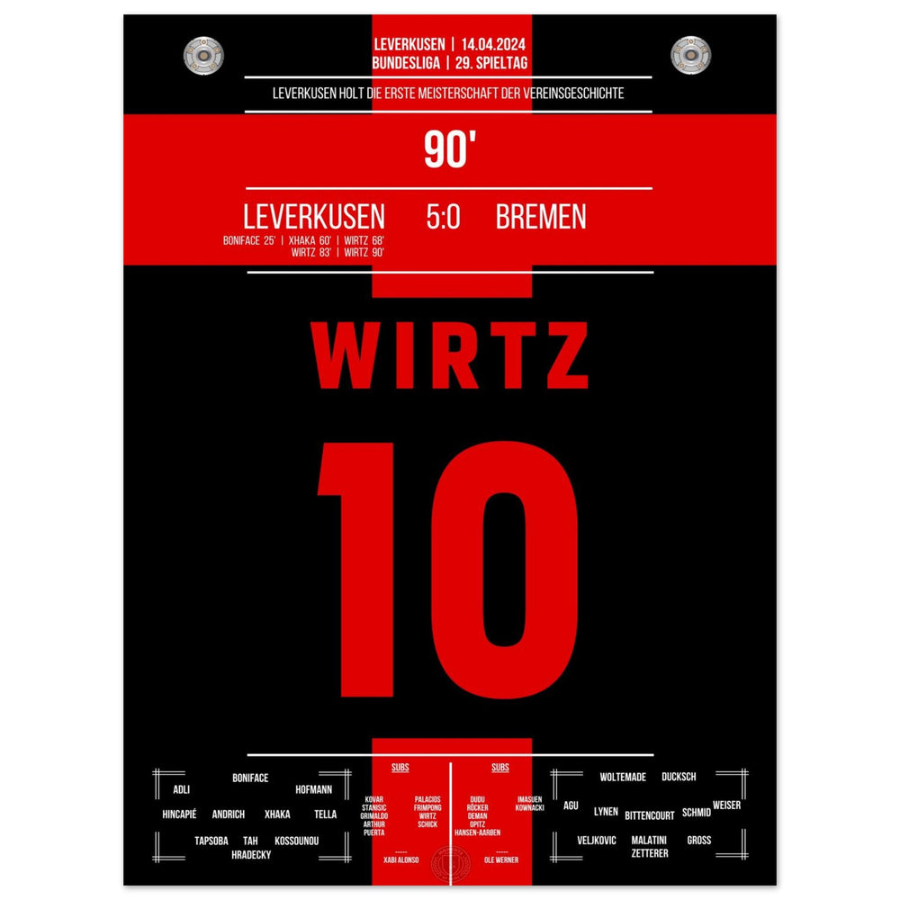 Leverkusen holt sich den ersten Meistertitel der Vereinsgeschichte
