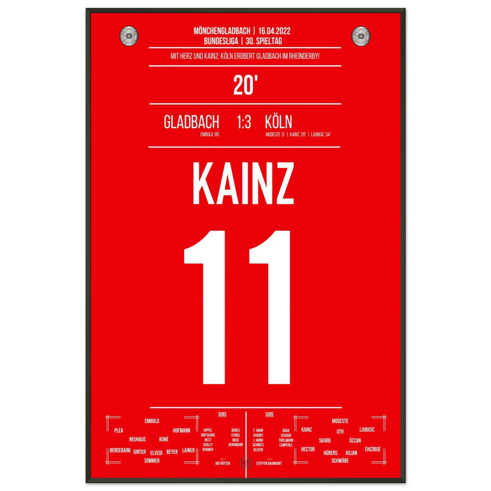 Victoria del Derby de Colonia en Mönchengladbach, temporada de Bundesliga 2021/22