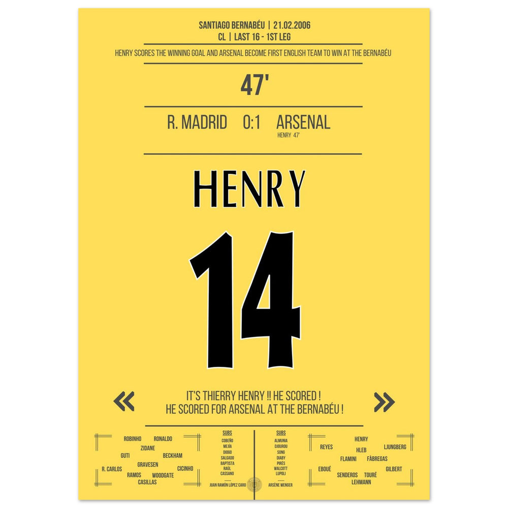 Gol solista leggendario di Thierry Henry al Bernabeu 2006
