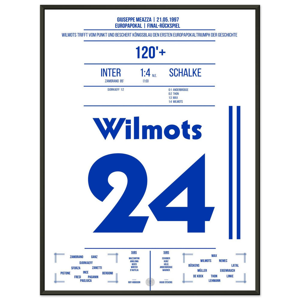 Marc Wilmots verwandelter Elfmeter im Finale 1997 gegen Inter