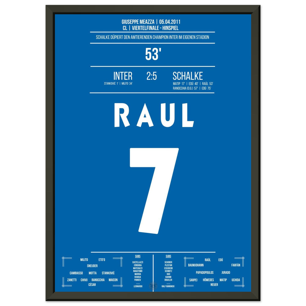 Raul-Show bei Gala-Sieg bei Titelverteidiger Inter im Viertelfinale 2011