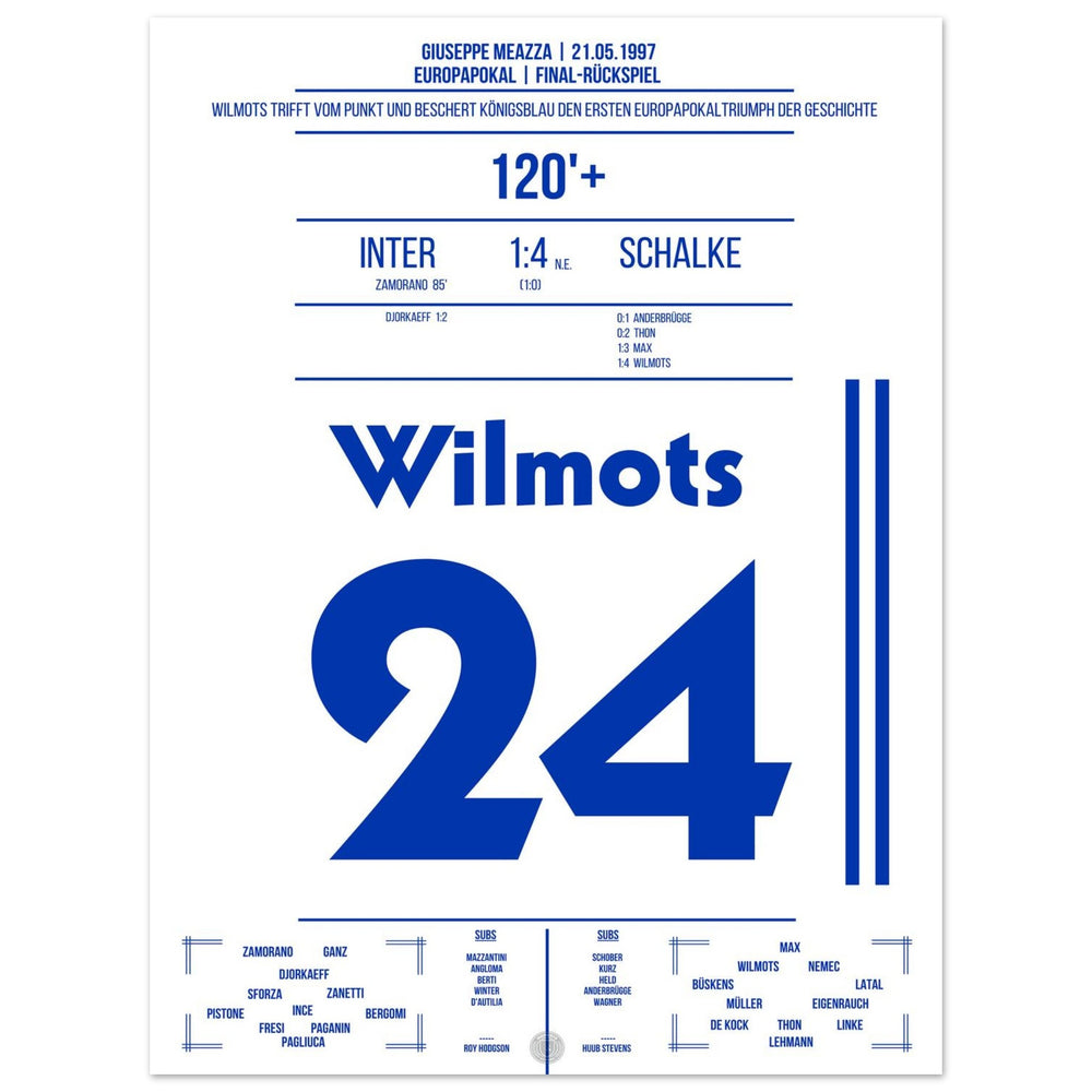 Marc Wilmots verwandelter Elfmeter im Finale 1997 gegen Inter