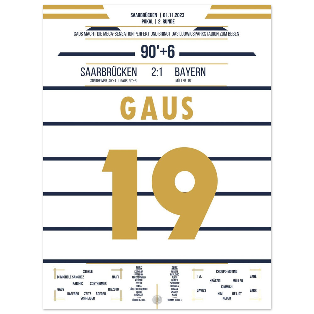 Pokalsensation in Saarbrücken - Gaus schiesst Bayern aus dem Pokal