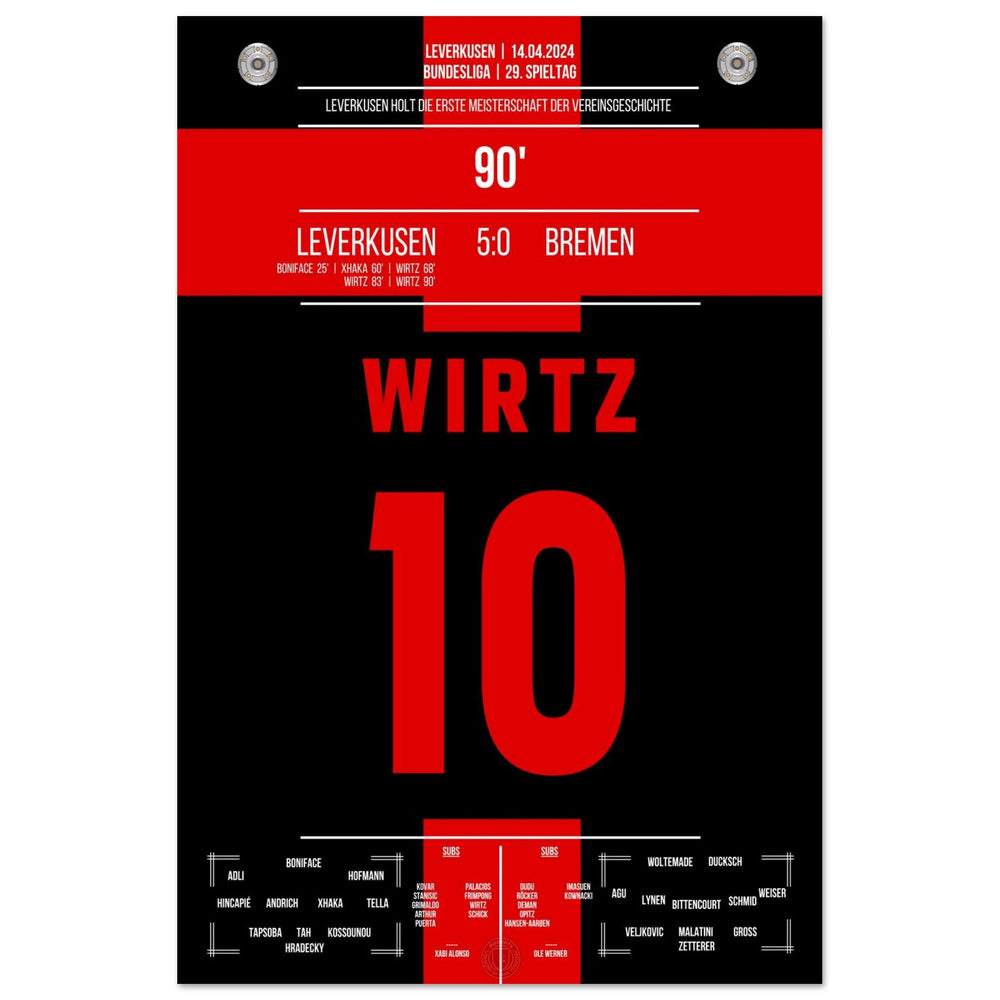Leverkusen holt sich den ersten Meistertitel der Vereinsgeschichte