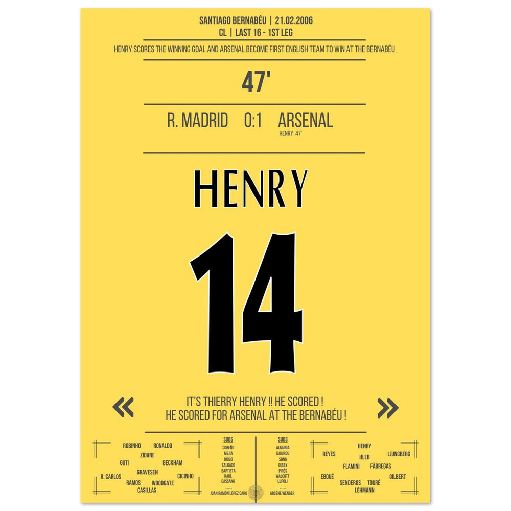 Gol solista leggendario di Thierry Henry al Bernabeu 2006
