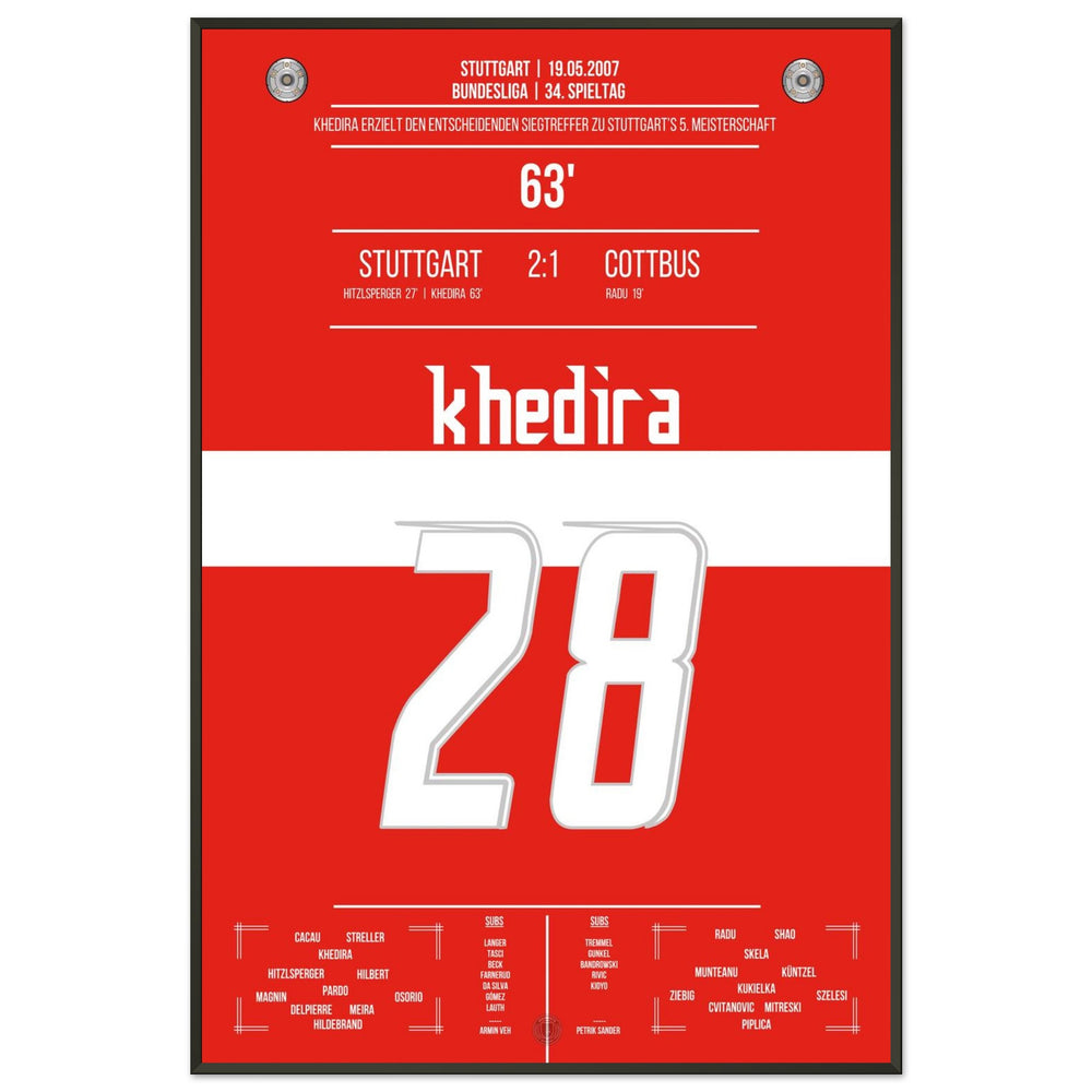 Khedira heads Stuttgart to the championship in 2007.