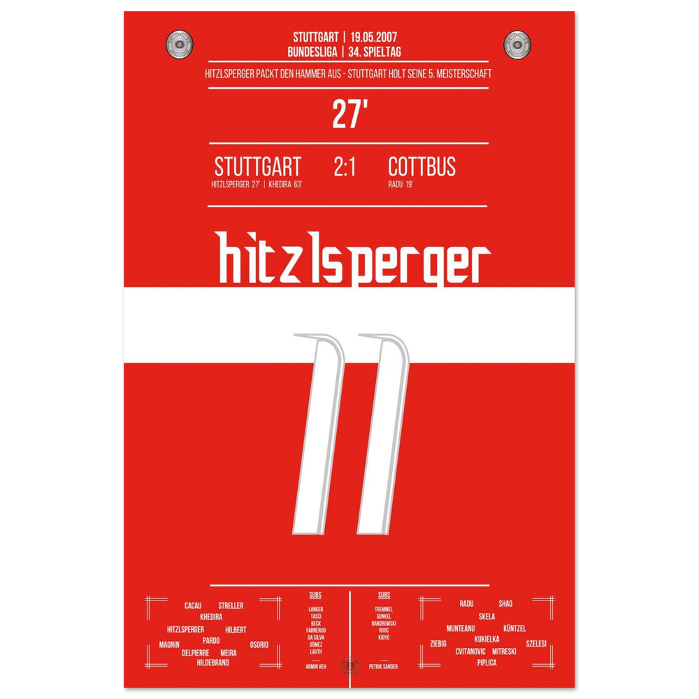 Hitzlsperger's hammer during Stuttgart's championship win in 2007