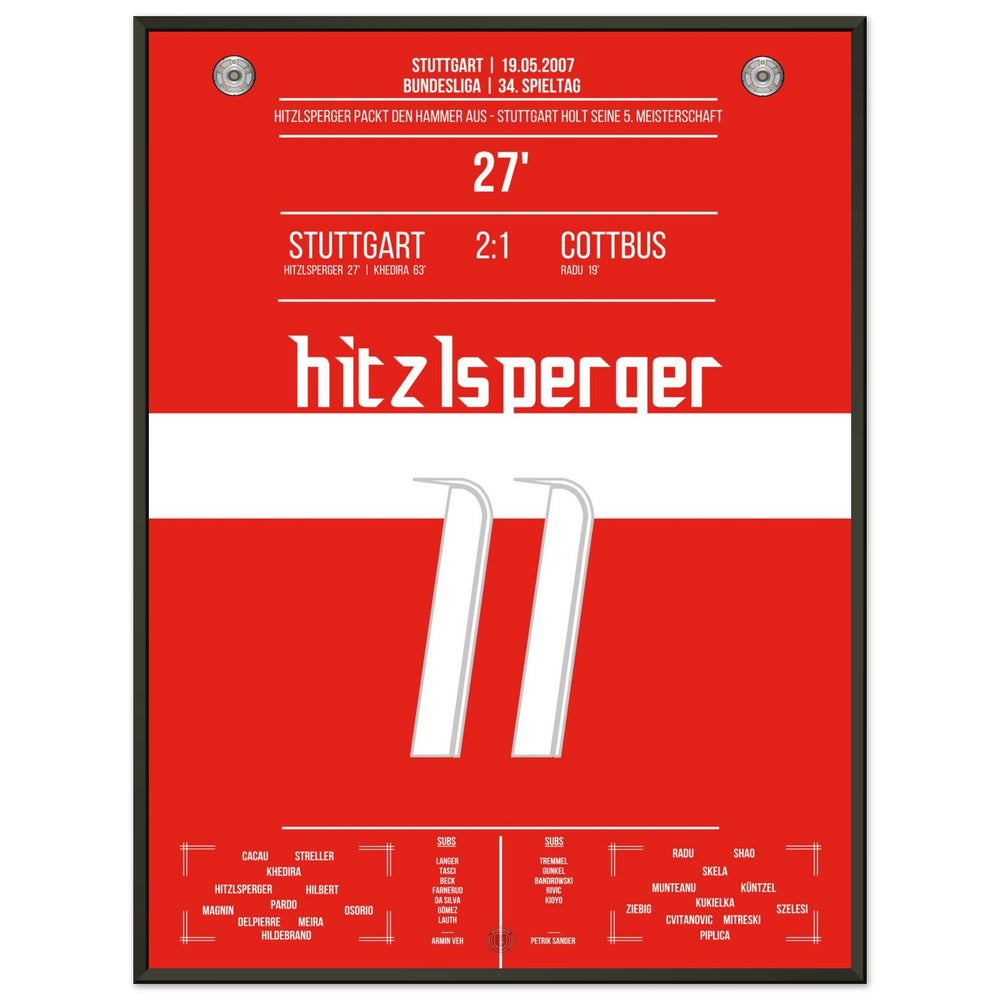 Hitzlsperger's hammer during Stuttgart's championship win in 2007