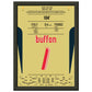 Buffon's legendäre Reaktion gegen Zidane im WM Finale 2006 A4-21x29.7-cm-8x12-Schwarzer-Aluminiumrahmen