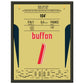 Buffon's legendäre Reaktion gegen Zidane im WM Finale 2006 30x40-cm-12x16-Schwarzer-Aluminiumrahmen