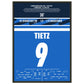 Darmstadt's Wiederaufstieg in die Bundesliga in 2023 50x70-cm-20x28-Schwarzer-Aluminiumrahmen