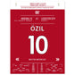 Mesut Özil Masterclass gegen Leicester in 2018 45x60-cm-18x24-Ohne-Rahmen