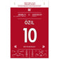 Mesut Özil Masterclass gegen Leicester in 2018 60x90-cm-24x36-Ohne-Rahmen