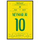 Neymar erzielt seinen ersten Treffer bei einer Weltmeisterschaft in 2014 60x90-cm-24x36-Schwarzer-Aluminiumrahmen